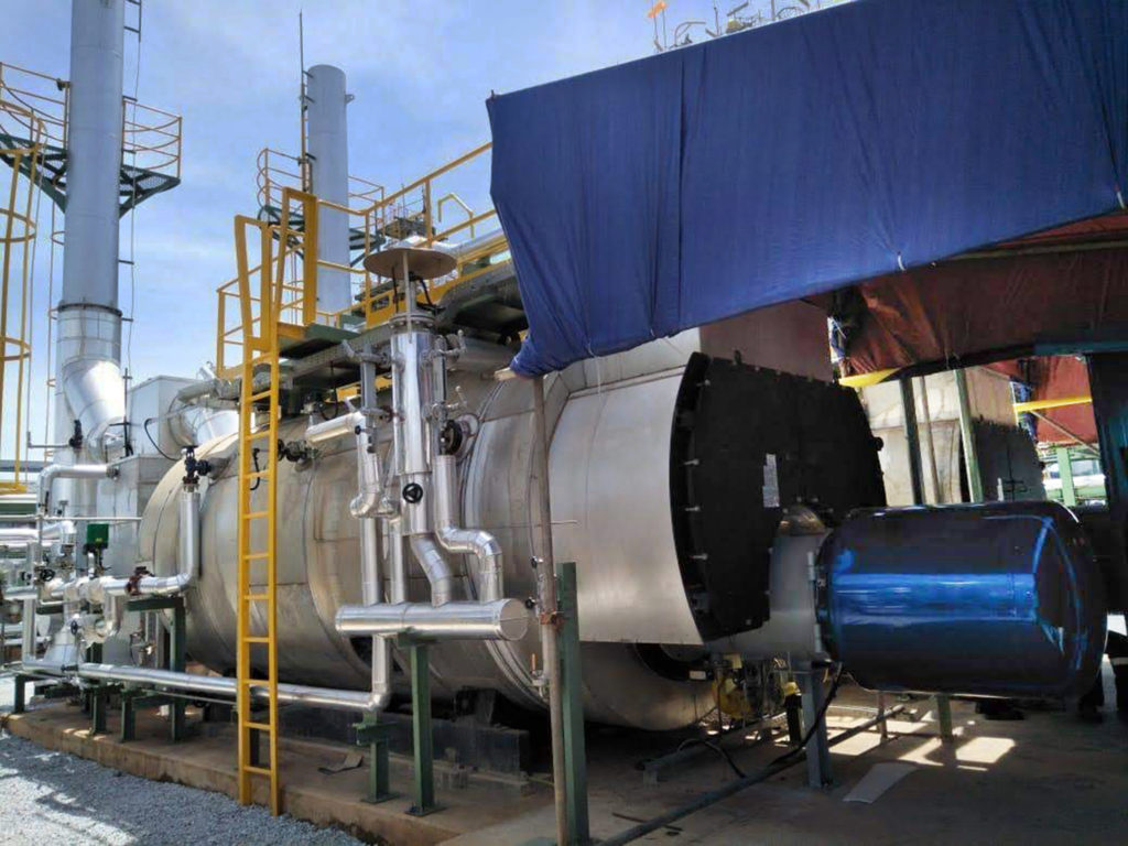 Industrial burners at the Batam rubber refinery, in Indonesia | E&M Combustion