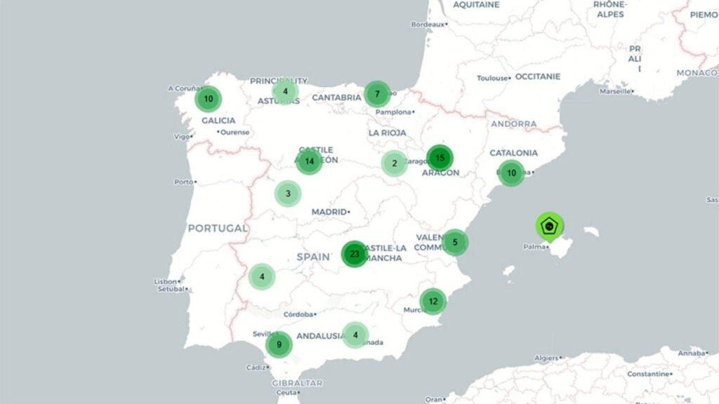Hydrogen projects in Spain 2023 - AeH2 - E&M Combustion