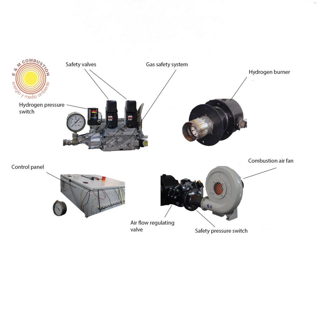 Components of a hydrogen combustion system